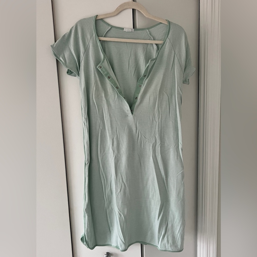 Lake Pajamas Pima Maternity Nightgown and Robe Set